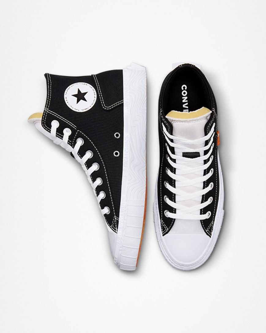 Women's Converse Chuck Taylor Alt Star Canvas High Top Shoes Black / White | AU 109C6K